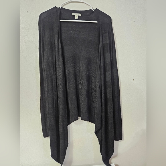 Dana Buchman Black Open Front Cardigan Sweater! - Picture 1 of 5